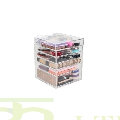 Clear Acrylic Makeup Organizer Beauty Cube