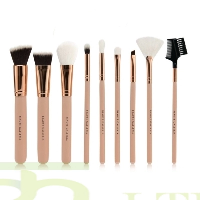 9pcs Makeup Brushes, Vegan Cruelty-Free Synthetic Bristles for Foundation